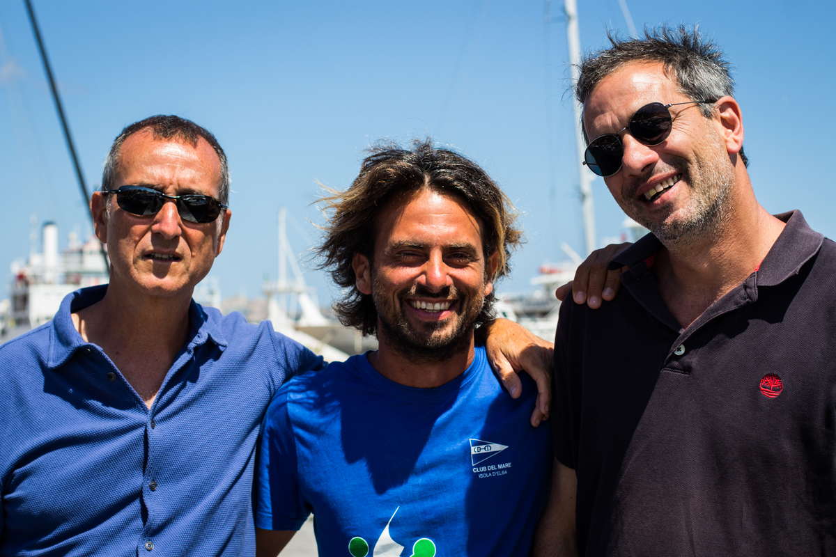 Lucio con Fabio Colivicchi e Lorenzo Di Majo - Lineablu