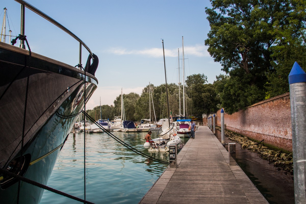 Maribelle ormeggiata al Marina di Vento di Venezia