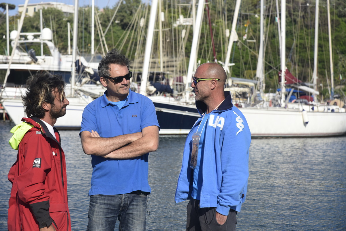 Lucio con Domenico Scotto e Giovanni Scotto di Carlo - Coastal Rowing