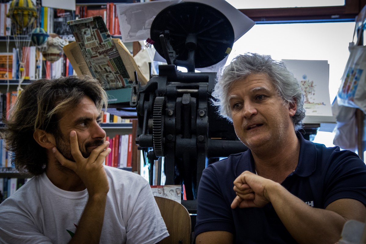 Lucio con Fabio Masi - Libreria Ultima Spiaggia